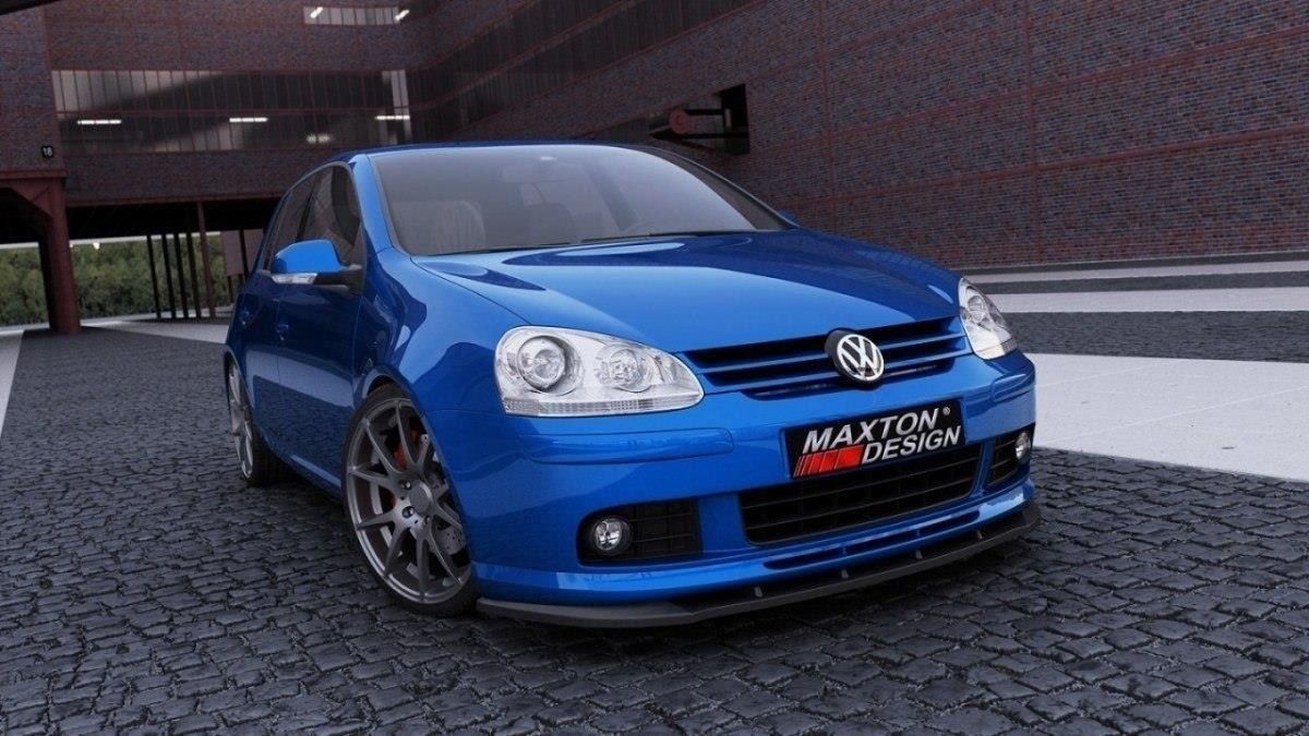 Maxton Design Frontlippe für Volkswagen Golf MK5|Golf 5 GTI schwarz strukturiert