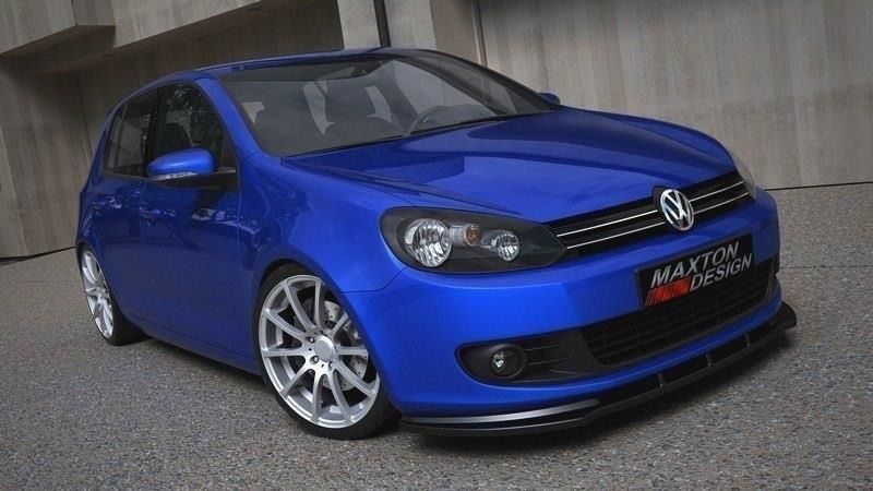 Maxton Design Frontlippe für Volkswagen Golf MK6|Golf 6 schwarz hochglanz