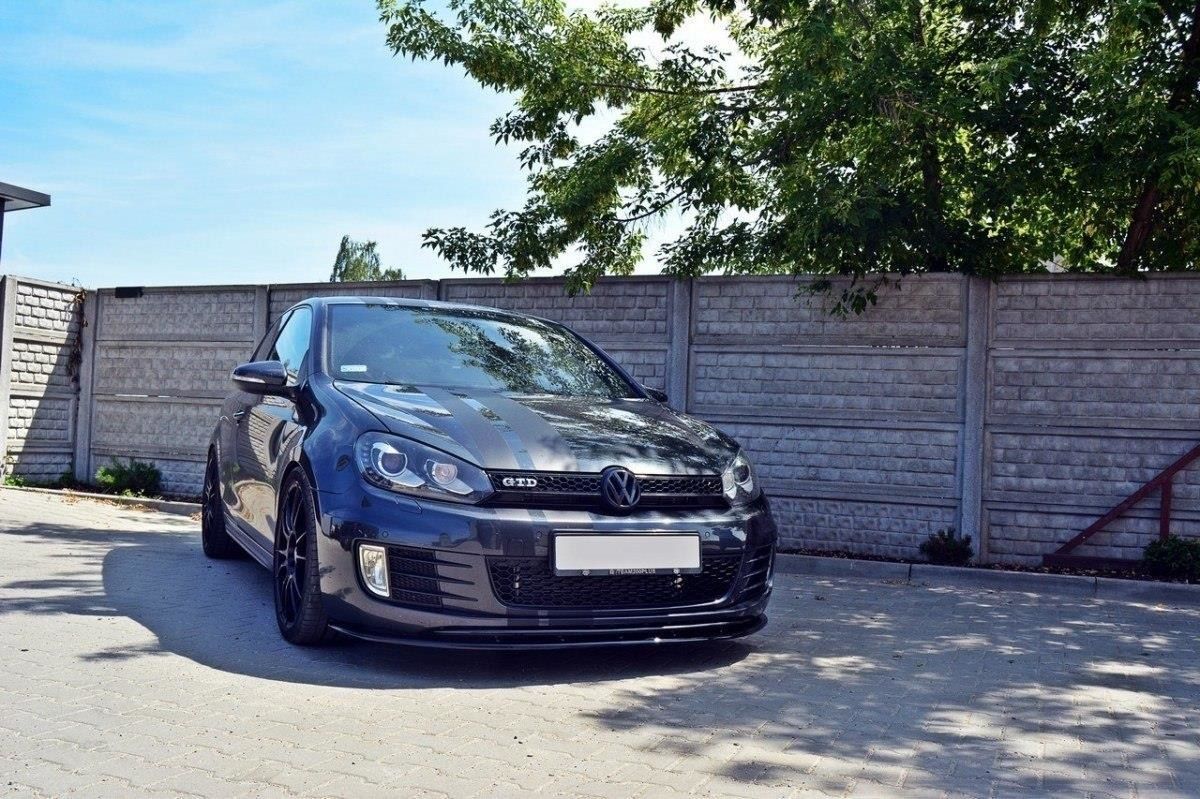 Maxton Design Frontlippe für Volkswagen Golf MK6|Golf 6 GTI schwarz hochglanz