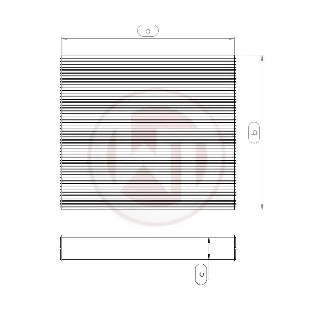 Wagner Radiator Netz 264x240x96 - 004001010-001