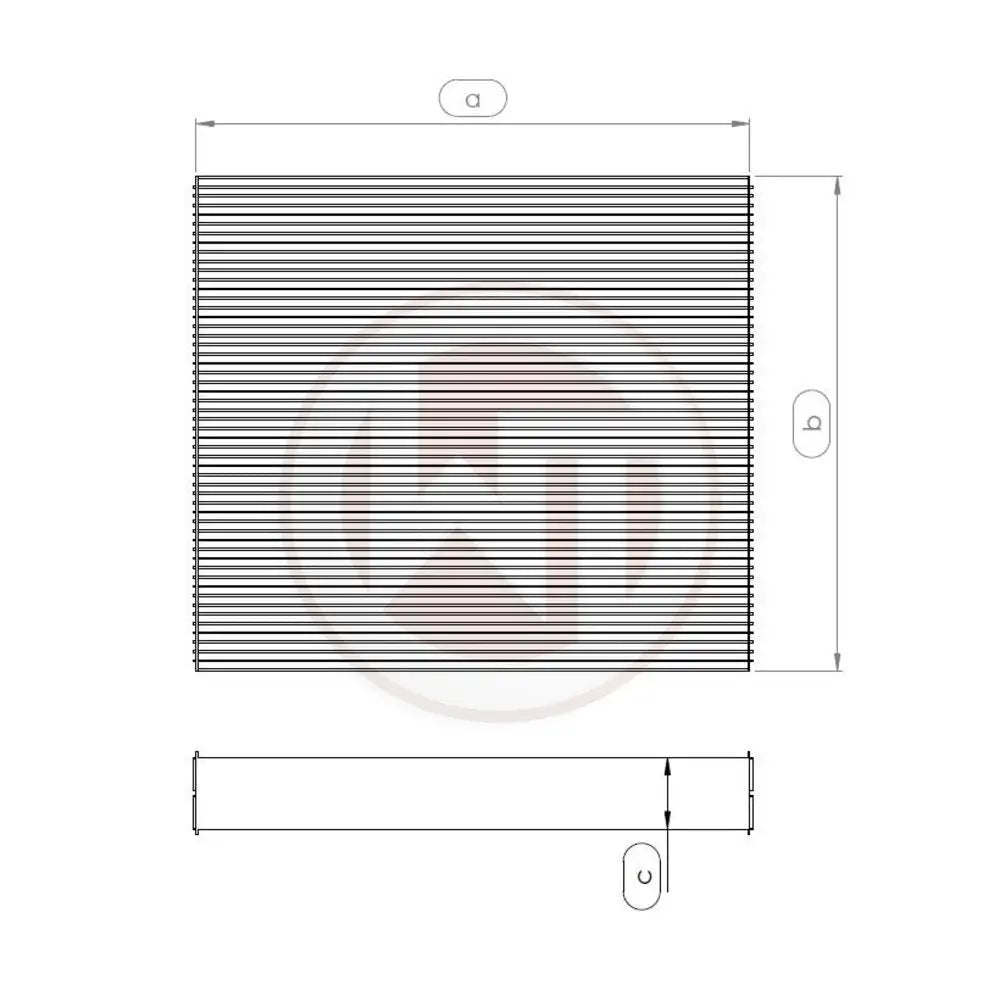 Wagner Wasserkühlernetz 563x468x32 - 004001004-001