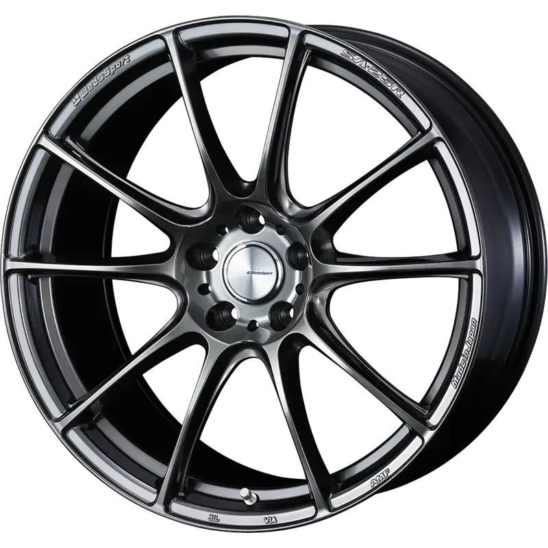WEDS SPORT | Design: SA-25R | Gr?sse: 6.5x16 | ET: 50 | Lochkreis: 4x100 | Farbe: platinum silver black