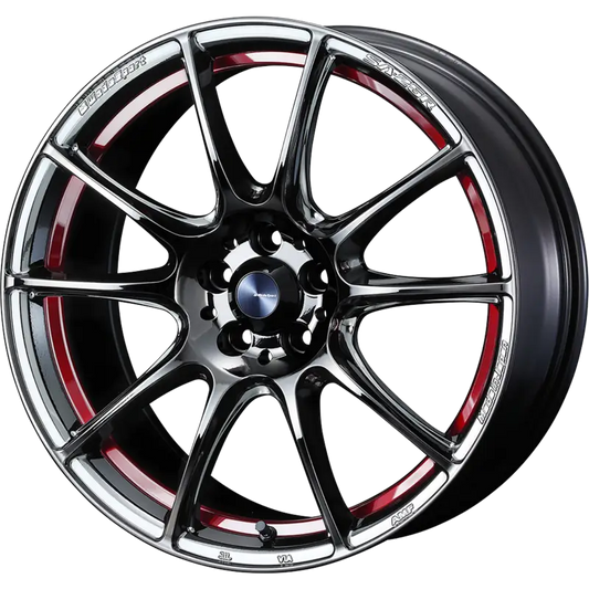 WEDS SPORT | Design: SA-25R | Gr?sse: 7.0x17 | ET: 43 | Lochkreis: 4x100 | Farbe: red light chrome