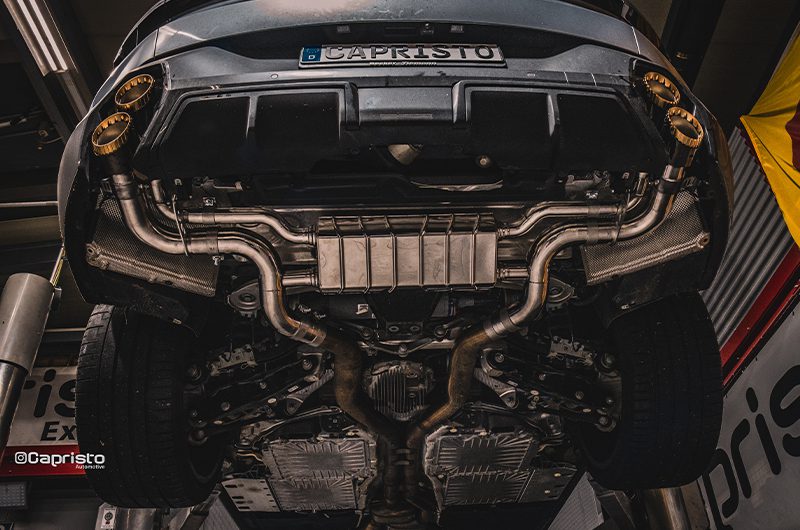 Capristo Sportauspuff BMW XM mit CH-Gutachten