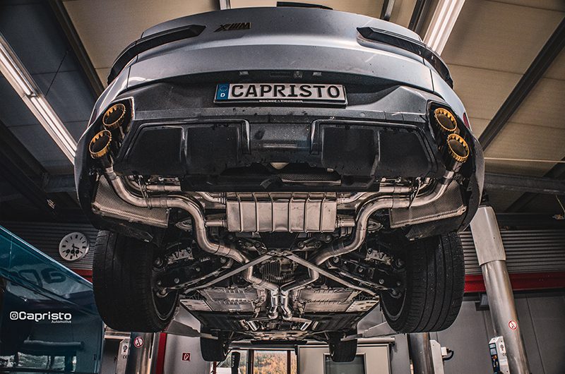 Capristo Sportauspuff BMW XM mit CH-Gutachten