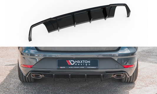 Maxtondesign Diffusor für SEAT Leon MK3 Cupra Kombi schwarz hochglanz