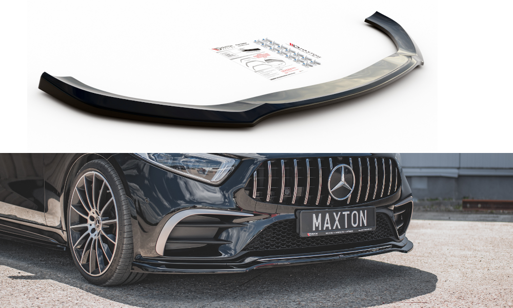 Maxtondesign Frontlippe V.3 für Mercedes Benz CLS-Klasse C257 AMG-Paket schwarz hochglanz