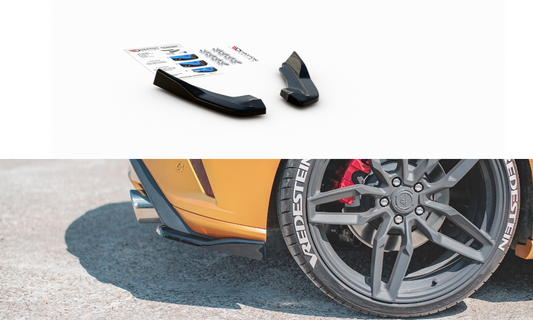Maxtondesign Diffusor Erweiterung li/re für Ford Focus MK4 ST schwarz strukturiert
