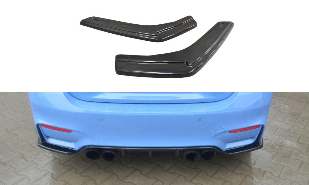 Maxtondesign Diffusor Erweiterung li/re für BMW 4er F82 M4 schwarz strukturiert