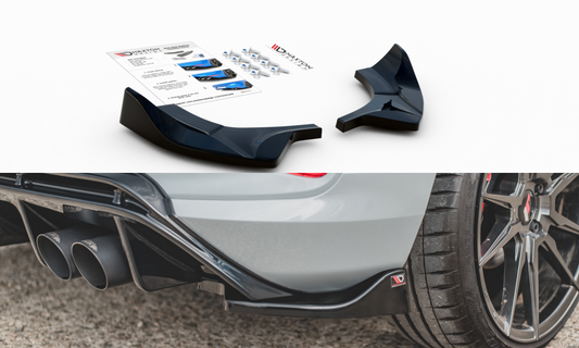 Maxtondesign Diffusor Erweiterung li/re für Ford Fiesta MK8 ST Carbon Look