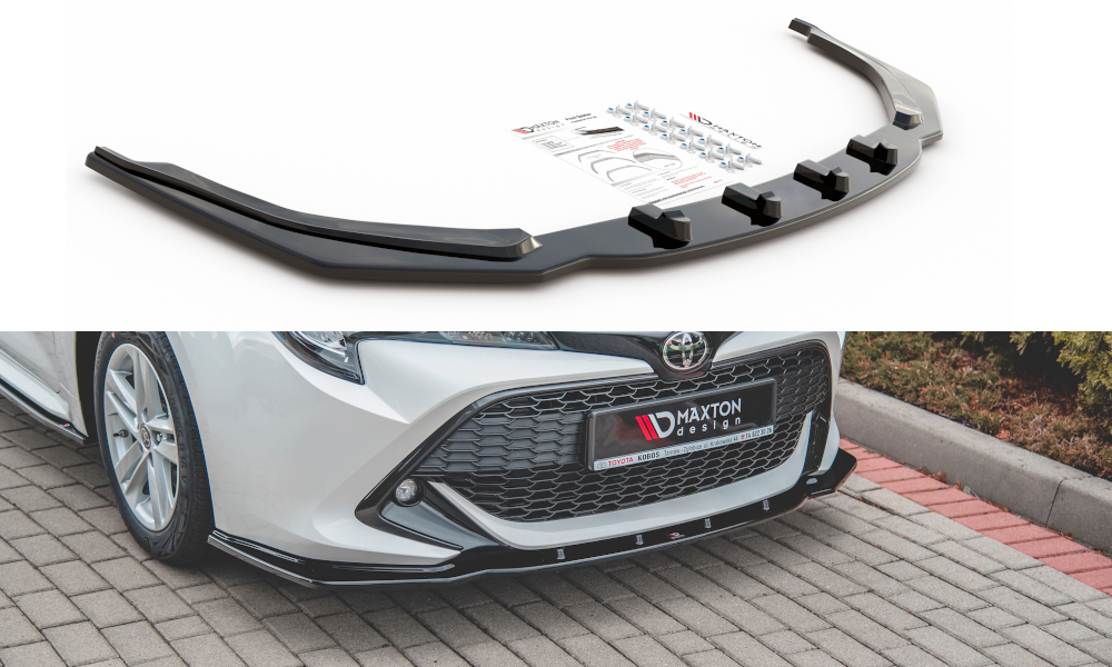 Maxtondesign Frontlippe V.1 für Toyota Corolla XII Kombi/Schrägheck schwarz hochglanz