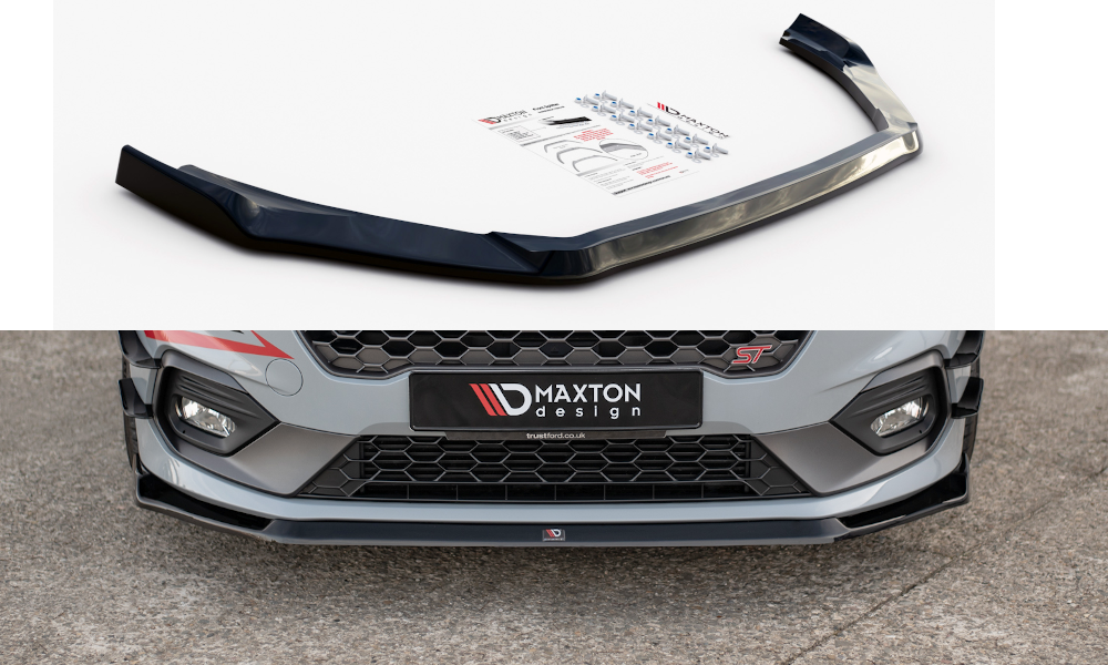 Maxtondesign Frontlippe V.5 für Ford Fiesta MK8 ST|ST-Line schwarz strukturiert