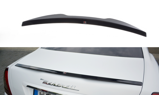 Maxtondesign Spoiler für Maserati Quattroporte MK5 Facelift schwarz strukturiert