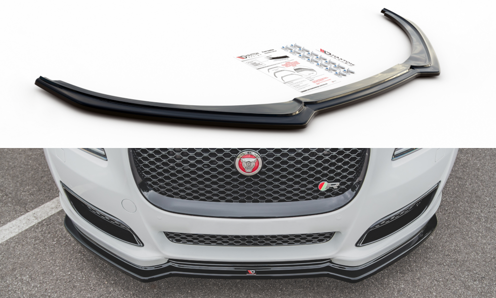 Maxtondesign Frontlippe für Jaguar XJ X351 Facelift Carbon Look