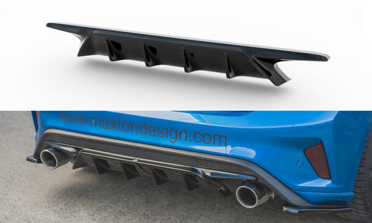Maxtondesign Diffusor für Ford Focus MK3 ST Carbon Look