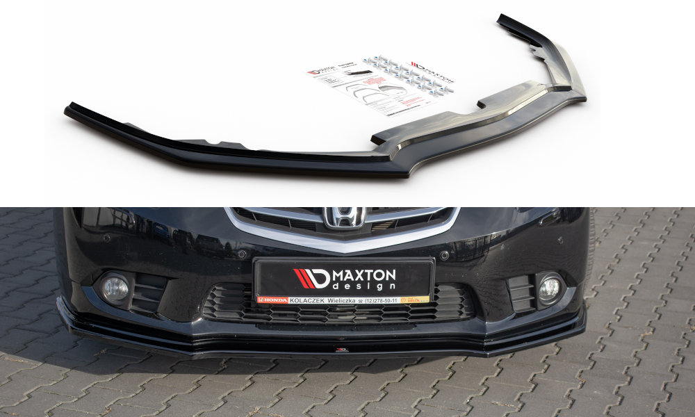 Maxtondesign Frontlippe für Honda Accord MK8 Facelift schwarz hochglanz
