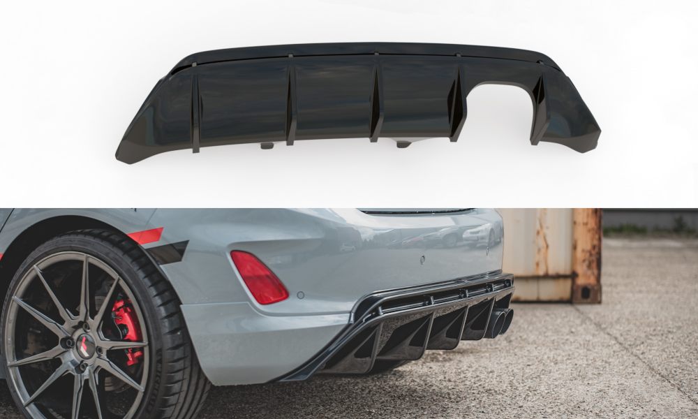 Maxtondesign Diffusor für Ford Fiesta MK8 ST schwarz hochglanz