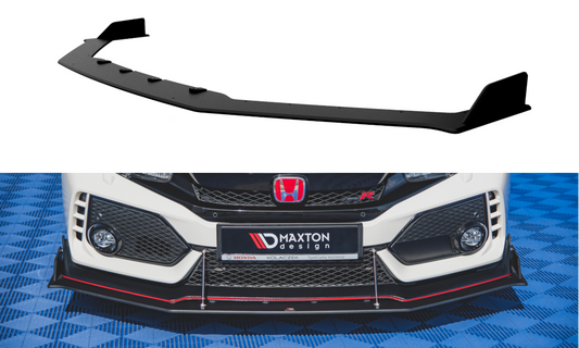 Maxtondesign Frontlippe für Honda Civic FK8 Type-R Racing schwarz plastik rau