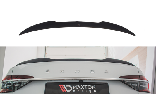 Maxtondesign Spoiler für Skoda Superb MK3 Schrägheck Vorfacelift und Facelift schwarz hochglanz
