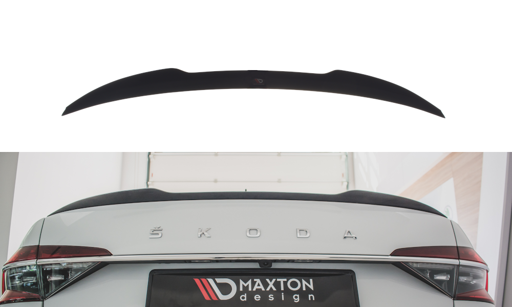 Maxtondesign Spoiler für Skoda Superb MK3 Schrägheck Vorfacelift und Facelift schwarz strukturiert