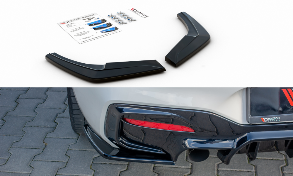 Maxtondesign Diffusor Erweiterung li/re für BMW 1er F20 M-Paket Facelift Carbon Look
