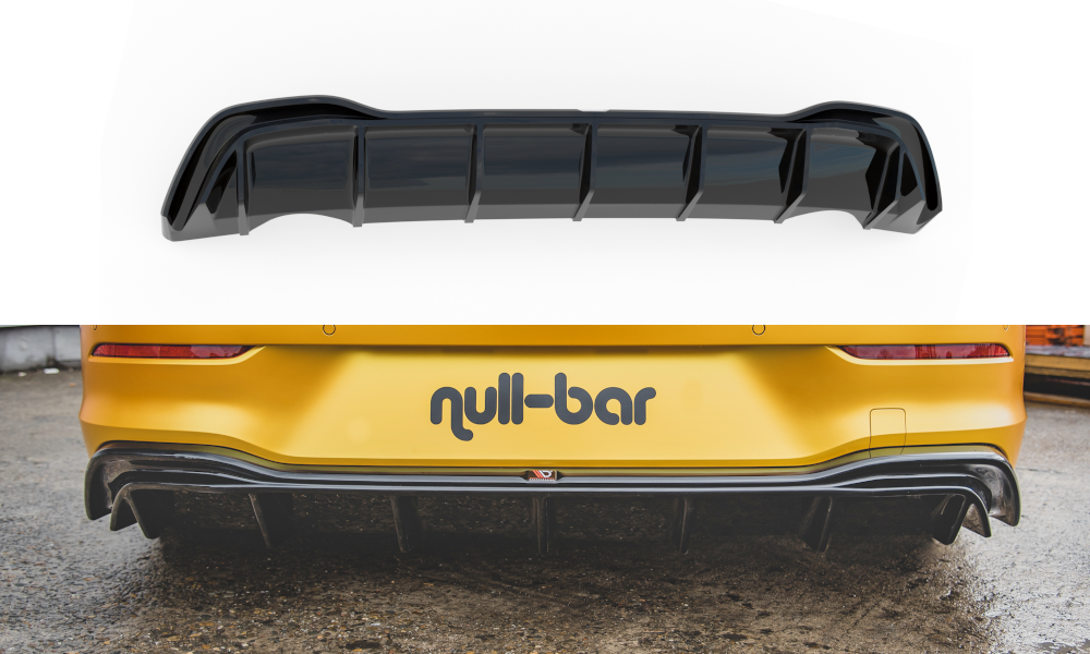 Maxtondesign Diffusor für Volkswagen Golf MK8|Golf 8 schwarz strukturiert