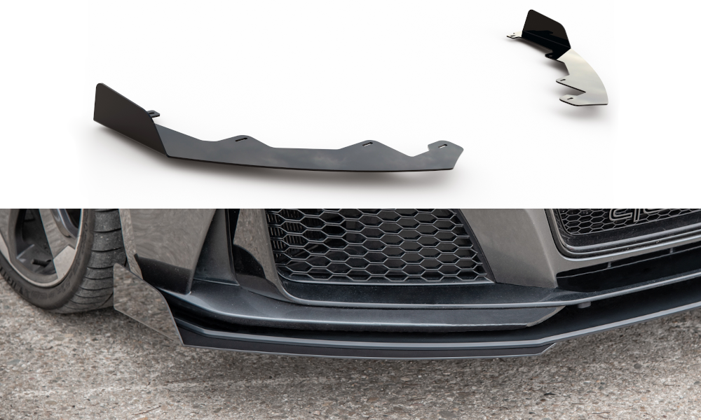 Maxtondesign Canards für Audi RS3 8V Racing schwarz hochglanz