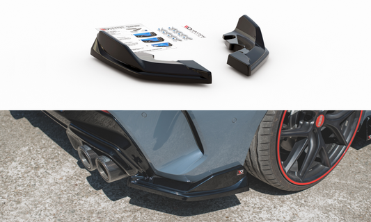 Maxtondesign Diffusor Erweiterung li/re V.4 für BMW 1er F40 M135i|M-Paket schwarz hochglanz