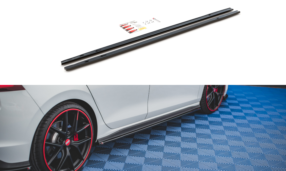 Maxtondesign Seitenschweller für Volkswagen Golf MK8|Golf 8 GTI Carbon Look