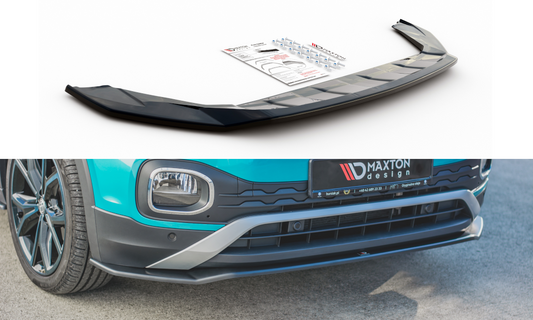 Maxtondesign Frontlippe für Volkswagen T-Cross Carbon Look