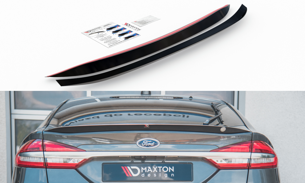 Maxtondesign Spoiler für Ford Mondeo MK5 Facelift schwarz hochglanz