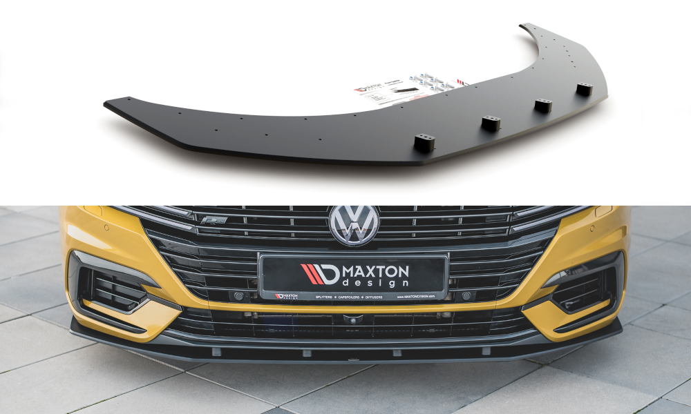 Maxtondesign Frontlippe für Volkswagen Arteon R-Line Racing schwarz