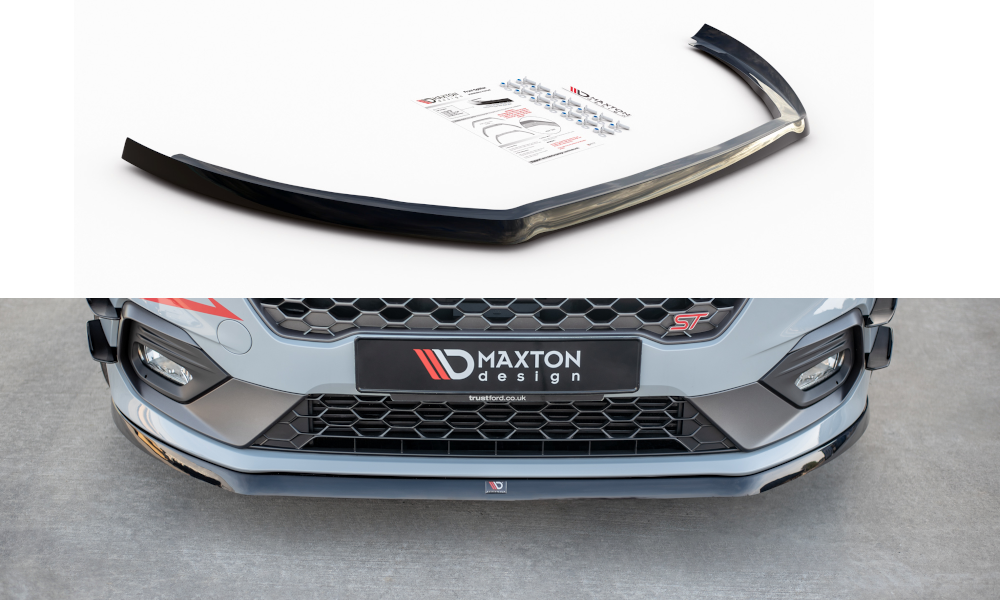 Maxtondesign Frontlippe V.6 für Ford Fiesta MK8 ST|ST-Line schwarz hochglanz