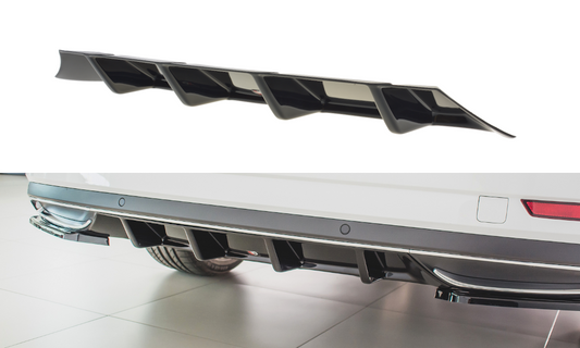 Maxtondesign Diffusor für Skoda Superb MK3 Facelift Carbon Look