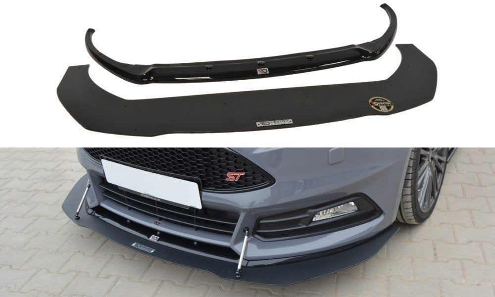 Maxtondesign Frontlippe V.1 für Ford Focus MK3 ST Racing schwarz