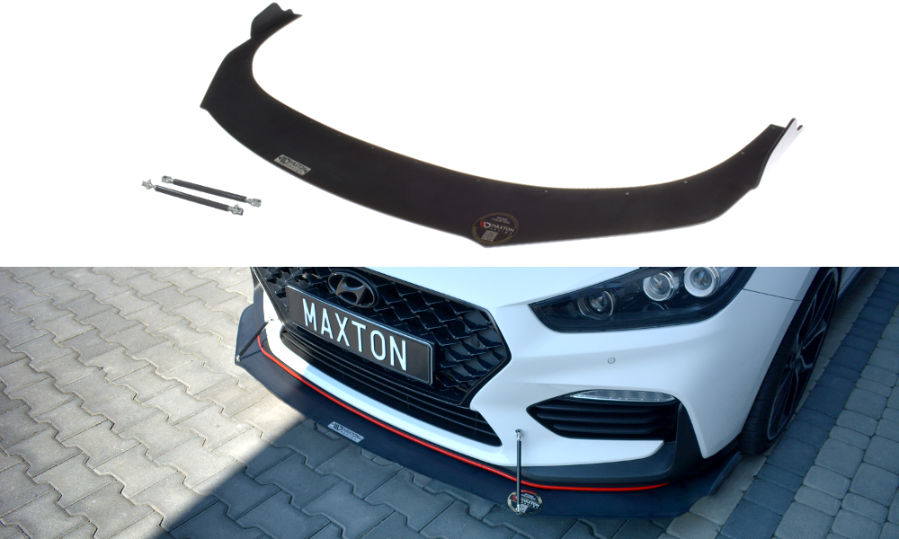 Maxtondesign Frontlippe für Hyundai I30N MK3 Racing schwarz
