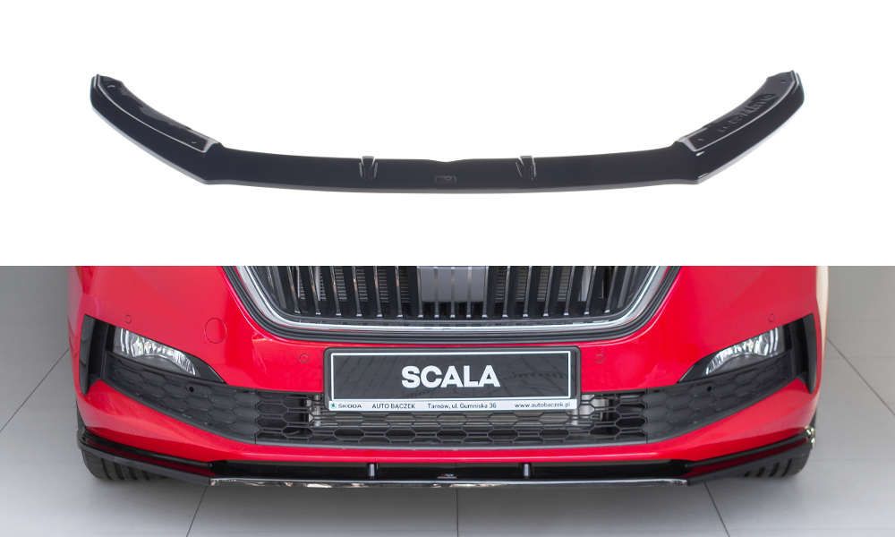 Maxtondesign Frontlippe V.1 für Skoda Scala schwarz hochglanz