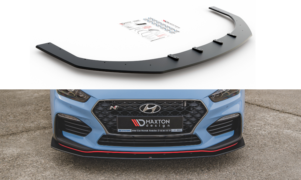 Maxtondesign Frontlippe für Hyundai I30N MK3 Schrägheck Racing schwarz
