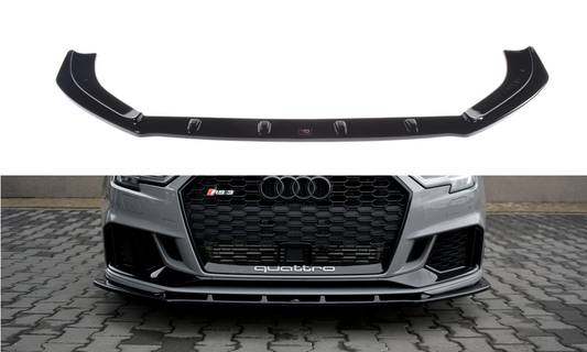 Maxtondesign Frontlippe V.1 für Audi RS3 8V.2 Limousine Facelift schwarz hochglanz