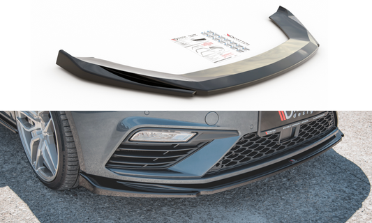 Maxtondesign Frontlippe V.5 für SEAT Leon MK3 Cupra|FR Facelift Carbon Look