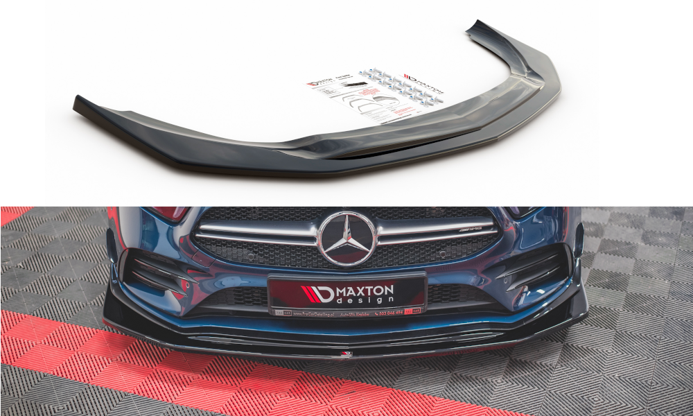 Maxtondesign Frontlippe V.3 für Mercedes Benz A-Klasse W177 A35 AMG schwarz strukturiert