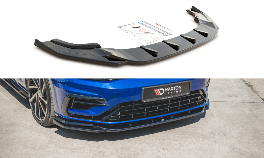 Maxtondesign Frontlippe V.9 für Volkswagen Golf MK7|Golf 7 R Facelift Carbon Look