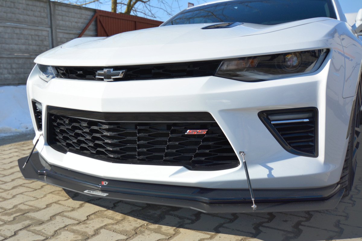 Maxtondesign Frontlippe für Chevrolet Camaro MK6 Coupe Racing Carbon Look