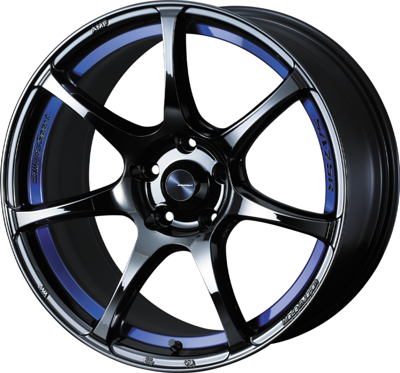 WEDS SPORT | Design: SA-75R | Grösse: 9.5x18 | ET: 38 | Lochkreis: 5x114.3 | Farbe: blue light chrome II