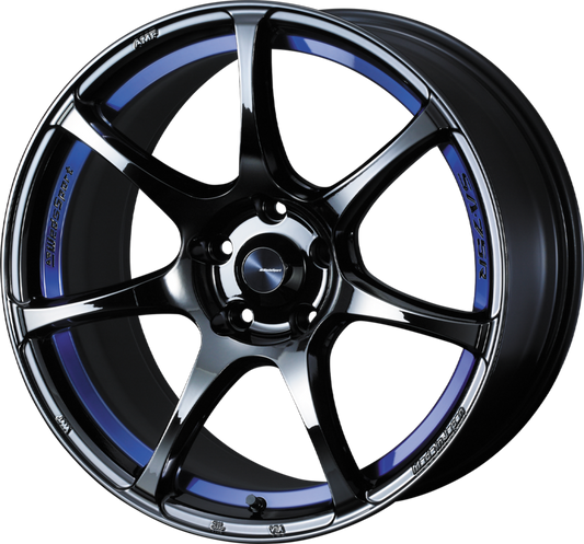 WEDS SPORT | Design: SA-75R | Grösse: 9.5x18 | ET: 38 | Lochkreis: 5x114.3 | Farbe: blue light chrome II