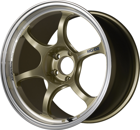 ADVAN RACING | Design: RG-D2 | Grösse: 5.5x16 | ET: 42 | Lochkreis: 4x100 | Farbe: machining & champagne gold