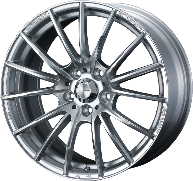 WEDS SPORT | Design: SA-35R | Grösse: 7.5x17 | ET: 38 | Lochkreis: 4x100 | Farbe: silver