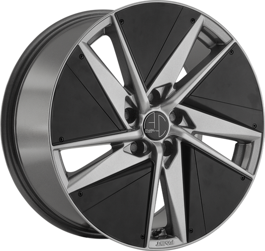 AC WHEELS | Design: eBlade | Grösse: 7.5x19 | ET: 40 | Lochkreis: 5x110 | Farbe: titan with black aerodynamic inserts