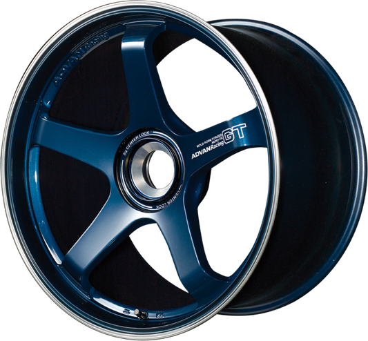 ADVAN RACING | Design: GT Porsche | Grösse: 11.0x21 | ET: 60 | Lochkreis: 5x130 | Farbe: racing titanium blue & ring