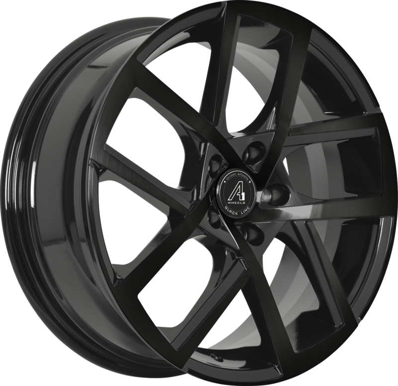 A1 WHEELS | Spark | Grösse: 7.5x18 | ET: 45 | Lochkreis: 5x112 | gloss black